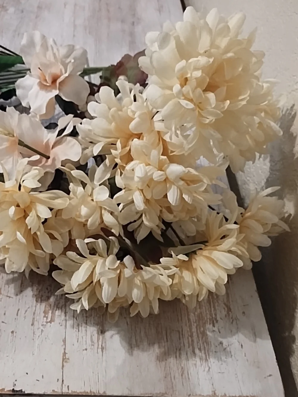 Artificial Cream Floral Bouquet Stems - Home Accents
